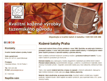 Tablet Screenshot of kozenebatohy.cz